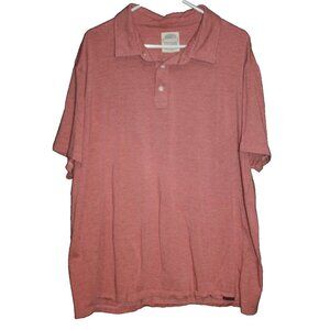 Devil Dog Dungarees Feeder Stripe Shirt Mens 2XL XXL Golf Polo Salmon